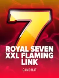 royal seven xxl flaming link slot logo